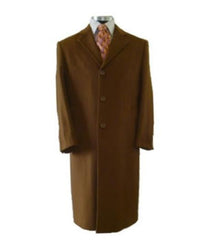 Mens Overcoat Mens Dress Coat Vicuna Light Brown - Dark Camel ~ Light Brown ~ Rust ~ Copper ~ Cognac Mixture Dark Camel Long Men's Dress Topcoat - Winter coat Full Length