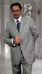 Gianni Gray Super 120's Cheap Priced Business Suits Clearance Sale Available in 2 or Three ~ 3 Buttons Style Regular Classic Cut