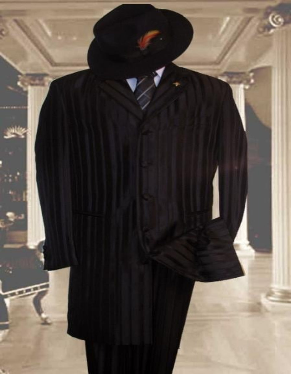 Tonal Shadow Pinstripe Tone On Tone Pattern Come In 3 Colors Suit + Fashion Tuxedo For Men