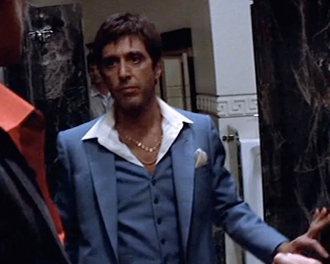 Tony Montana Suit Scarface Blue Suit