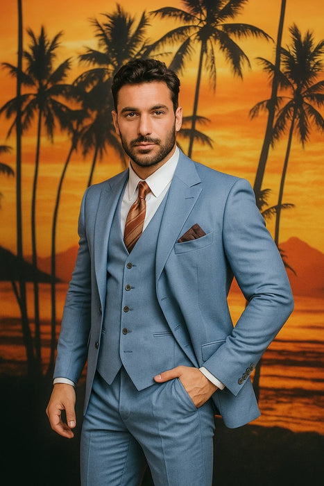 Tony Montana Suit Scarface Blue Suit