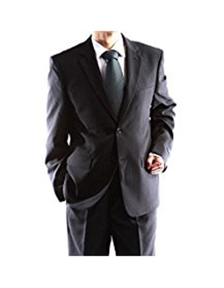 Men's 2 Button Dual Side Vents Black Suit (We have more Braveman suits Call 1-844-650-3963 to order)