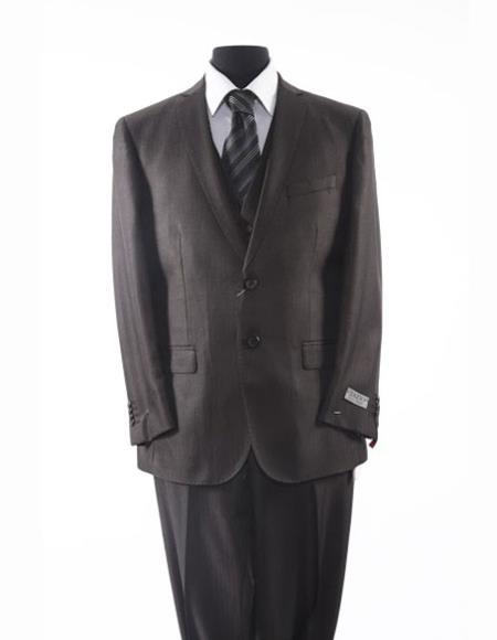 Exclusive Simple & Classy Smooth Solid Black Men's Three Buttons Style suit premier quality italian fabric