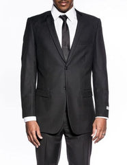 Extra Slim Fit Suit Mens Classic Black Extra Slim Fit Wedding Prom Skinny Suit