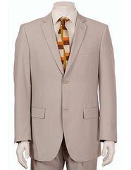 Men's Vitali Authentic 2 Button Khaki Slim Fit Suit