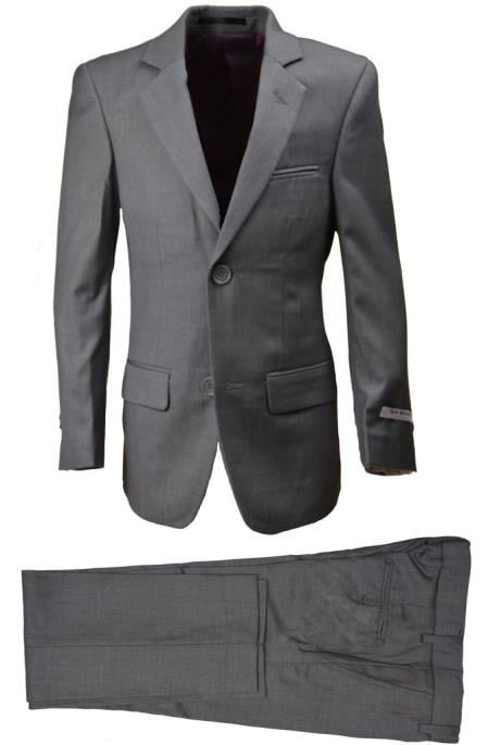 Boys Husky Suit Light Gray Boy'S Suit Perfect For Toddler Suit Wedding Attire Outfits