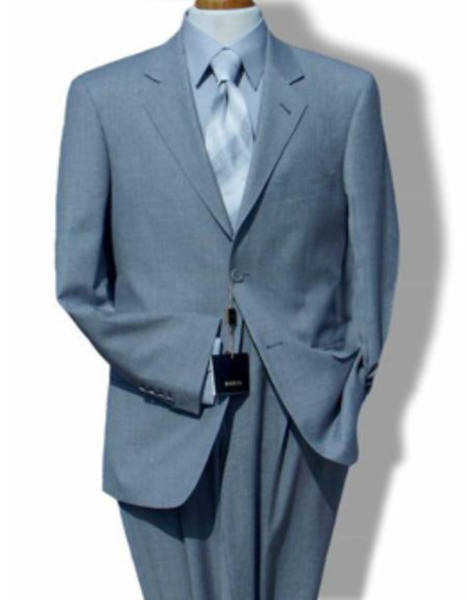 Groomsmen Suits R&H 2 Button Side Vents Modern Fit Suits Jacket With Flat Front Pants Super 150 Business ~ Wedding 2 Piece Side Vented Suit Separate - 100% Percent Wool Fabric Suit - Worsted Wool Business Suit