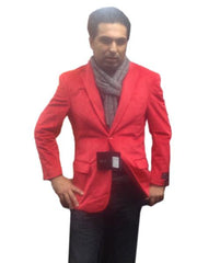 Men'S 2 Button Notch Collar Cheap Priced Designer Fashion Dress For Men On Sale Fully Lined Velvet ~ Velour Cheap Priced Men'S Blazer Jacket For Men Red