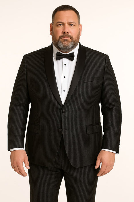 Mens Shiny Black Glitter Tuxedo with Satin Shawl Lapel – Ultra Slim Fit Sparkle Suit for Weddings, Proms & Formal Events