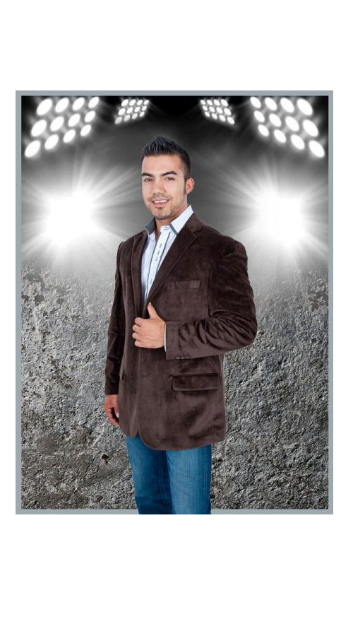Velour Blazer Jacket Men's blazer Coat Men's Stylish 2 Button Sport Jacket Brown Discounted Affordable Velv