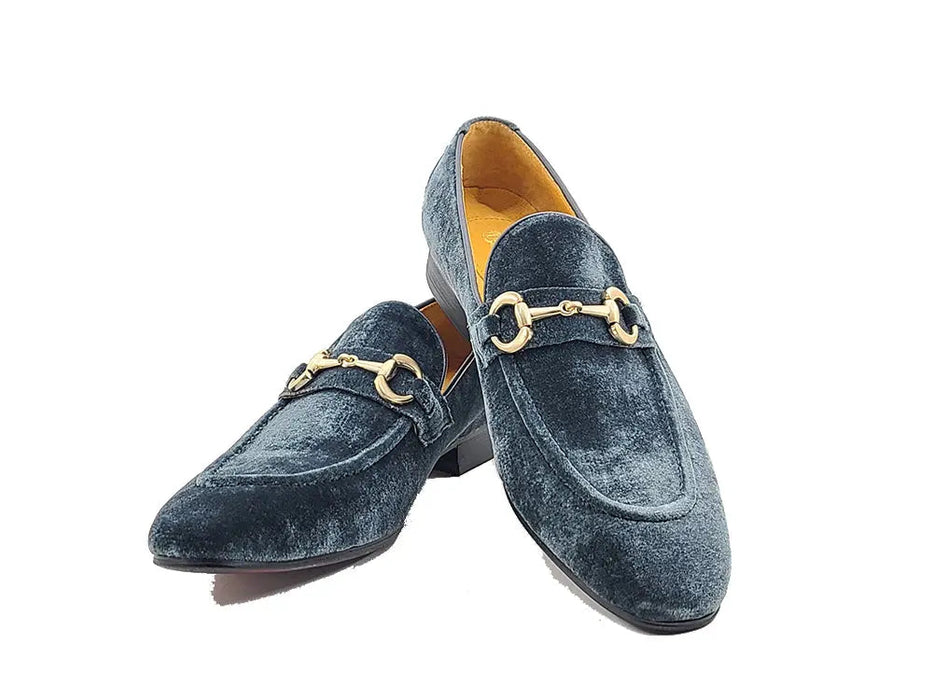 Velvet Buckle Loafer Carrucci