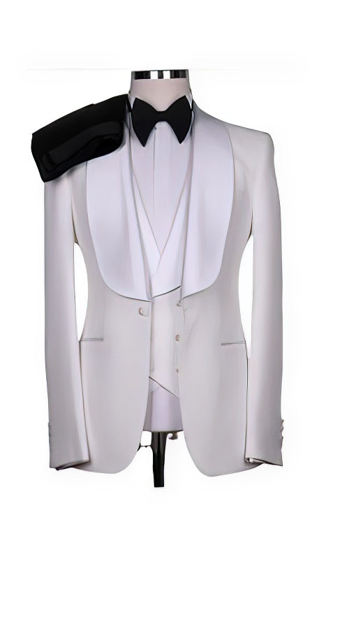 White Tuxedo Dinner Jacket - Mens White Blazer