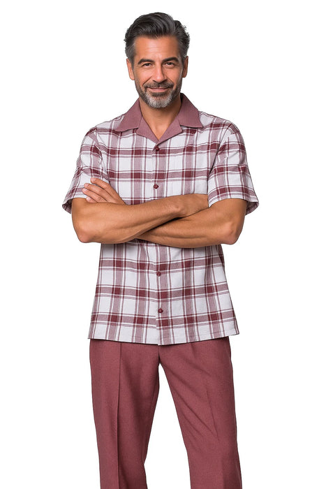 Walking Suit- Burgundy