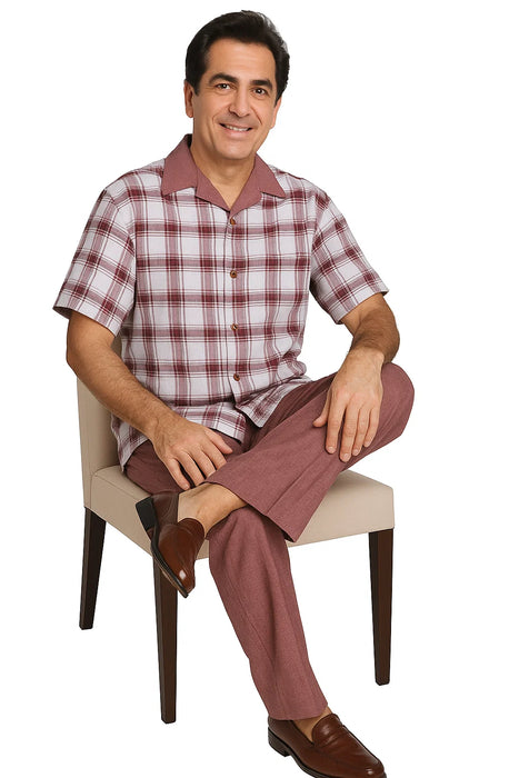 Walking Suit- Burgundy