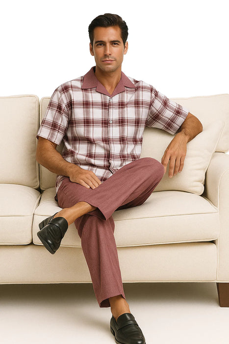 Walking Suit- Burgundy