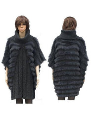 Fur Grey Fully Insulated Genuine Rabbit Coat