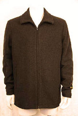 Men's Dress Coat Zipper Collar Jacket Charcoal
