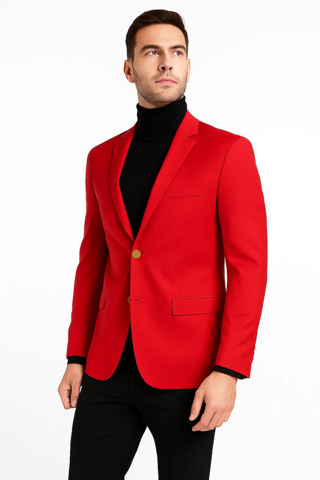 Red Big and Tall Blazer