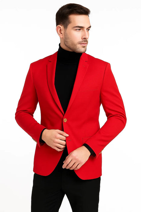 Red Big and Tall Blazer