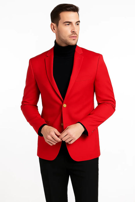 Red Big and Tall Blazer