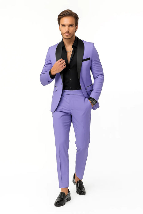 Lilac Prom Tuxedo - Wedding Suit - Groom Tuxedo Suit