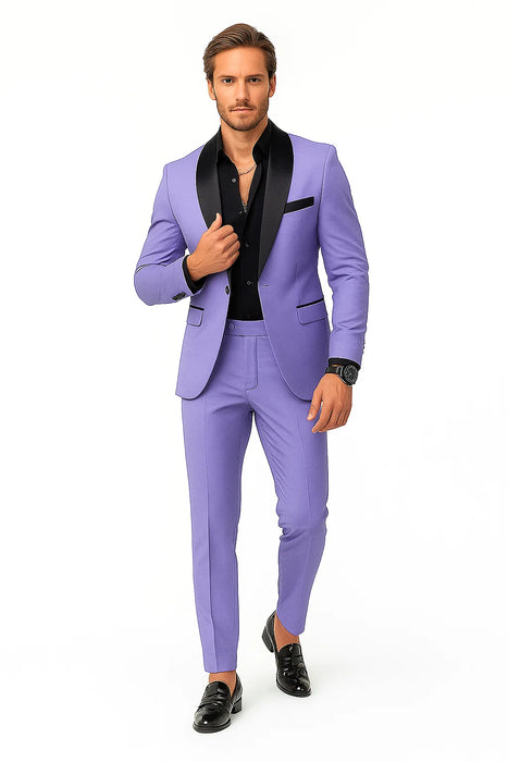 Lilac Prom Tuxedo - Wedding Suit - Groom Tuxedo Suit