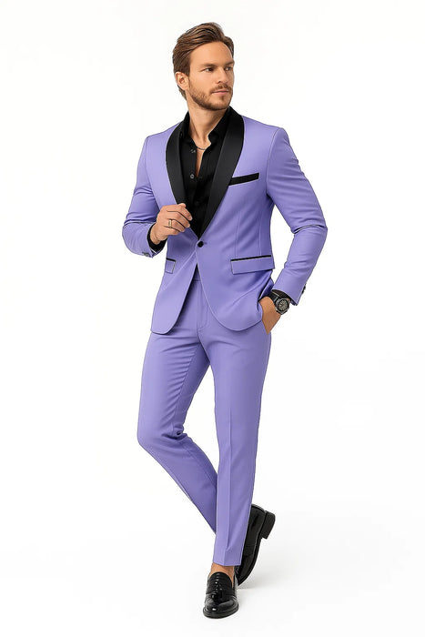 Lilac Prom Tuxedo - Wedding Suit - Groom Tuxedo Suit