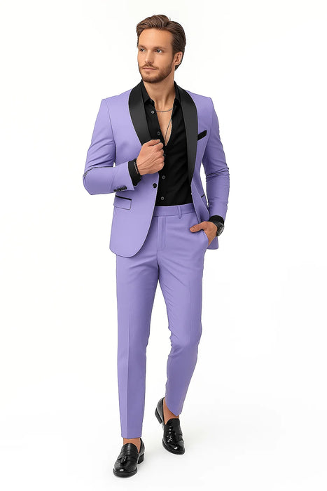 Lilac Prom Tuxedo - Wedding Suit - Groom Tuxedo Suit