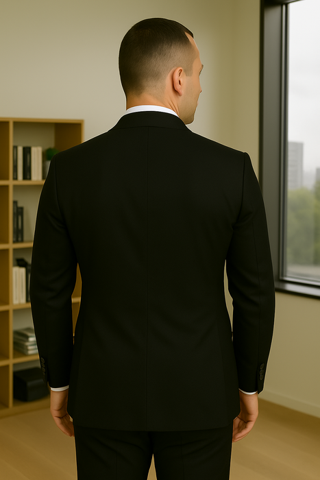 Wool Suit - Italian Made Business Suit by Statement Men's 3 Piece 100% Wool Fashion Suit - Bold Colors