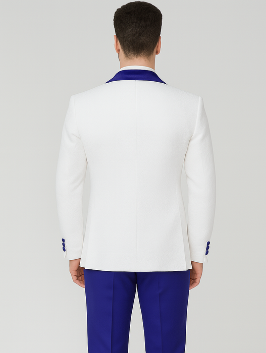 Blue Prom Suit - One Button Blue Homecoming Outfits For Guys Royal Blue Velvet Lapel