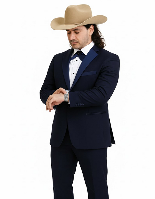 Blue Tuxedos - One Button Suit