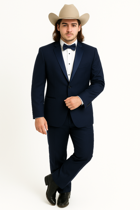 Blue Tuxedos - One Button Suit