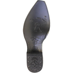 Botas de Avestruz Pata con Venado Horma Europea Color Vino LAB-76F0543