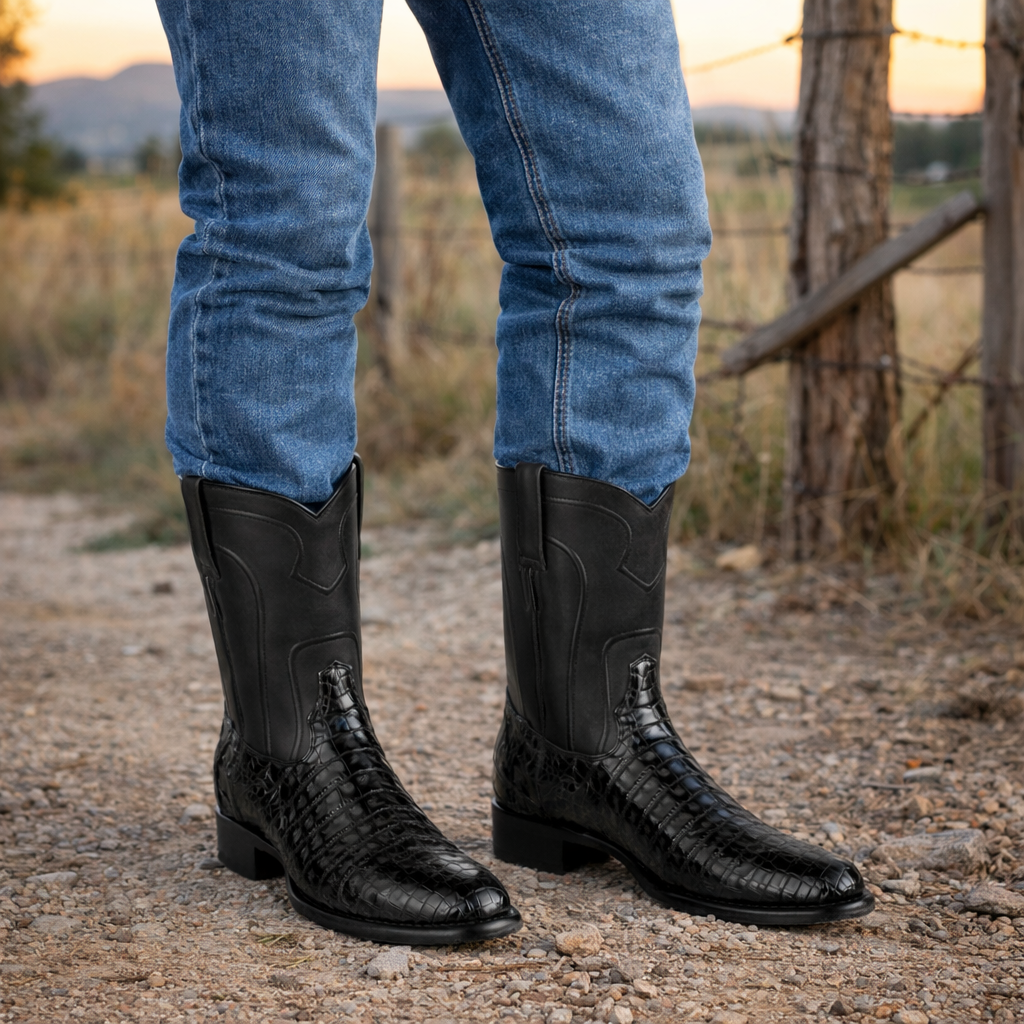 Botas de Cocodrilo Caiman Panza Roper LAB - For Men By Los Altos