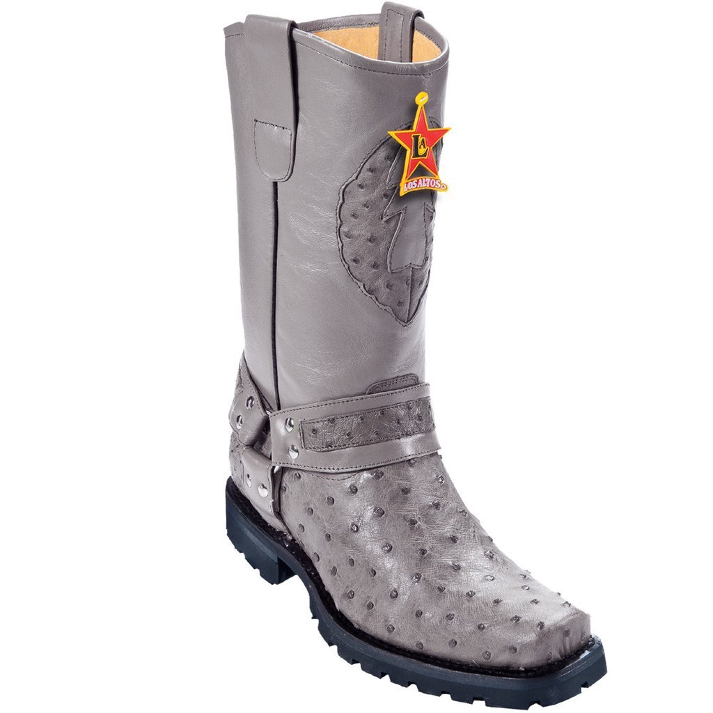 Botas de Avestruz Horma Biker Motociclista LAB-55T03