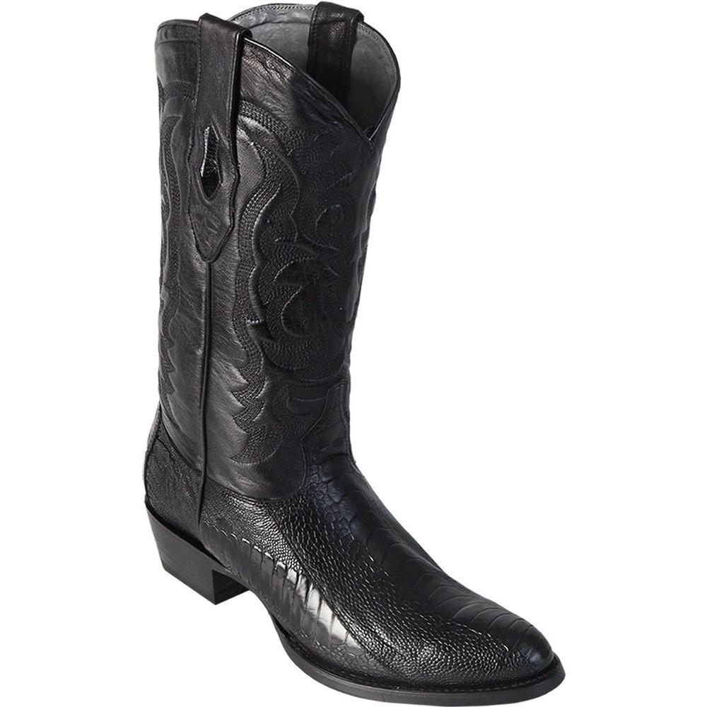 Botas de Avestruz Original Horma Roper con Zipper Color Café main image 0