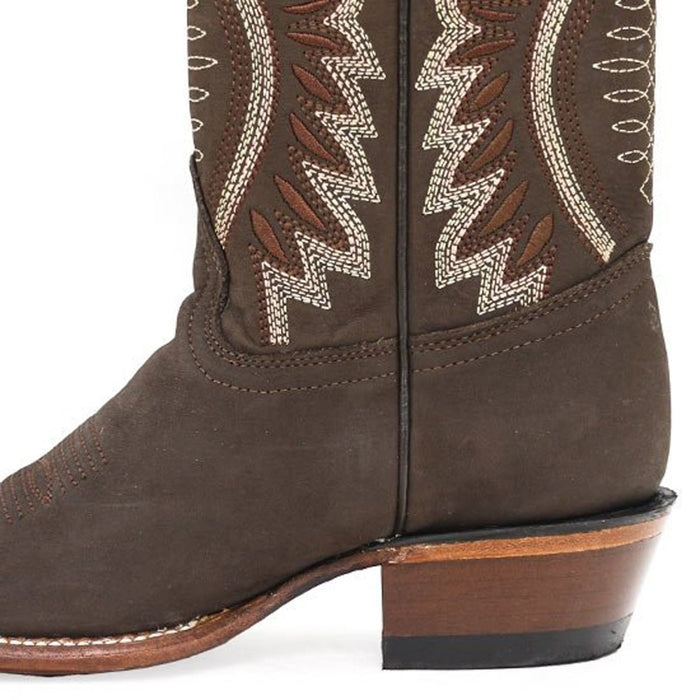 Botas de Cuero Crazy en Horma Dubai para Dama Color Cafe - Image 4