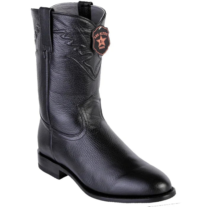 Botas de Cuero de Alce Original con Horma Estilo Roper LAB