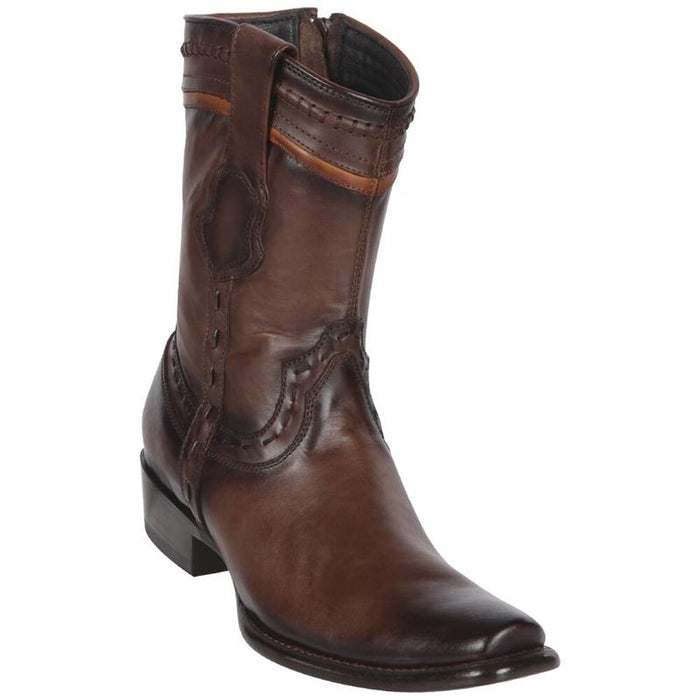 Botas de Cuero Pull Up Corta Horma Dubai LAB