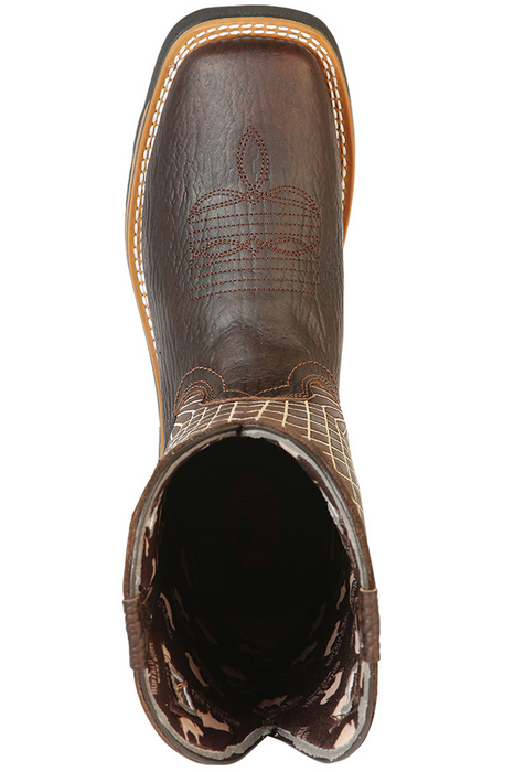 Botas de Trabajo de Cuero Original Horma Rodeo Color Cafe GEN - Image 3