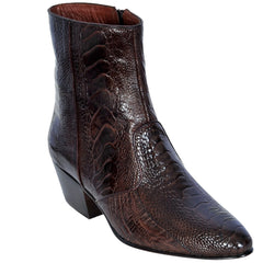 Botin Charro de Piel Avestruz Pata Horma Puntal LAB-630507