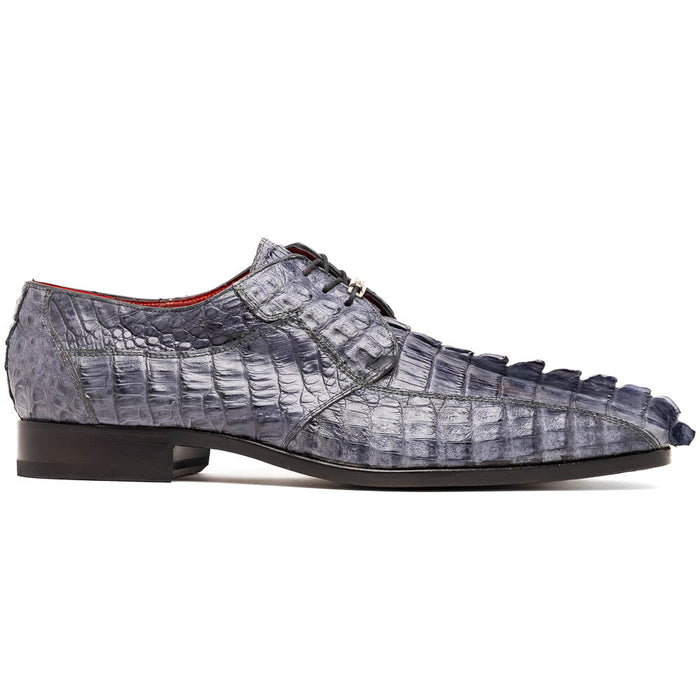 Marco Di Milano Cancun Gray Caiman Crocodile Derby