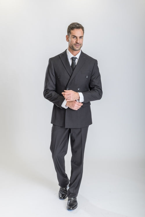 Black Caravelli Suit - Designer Caravelli Jacket and Pants Modern Fit