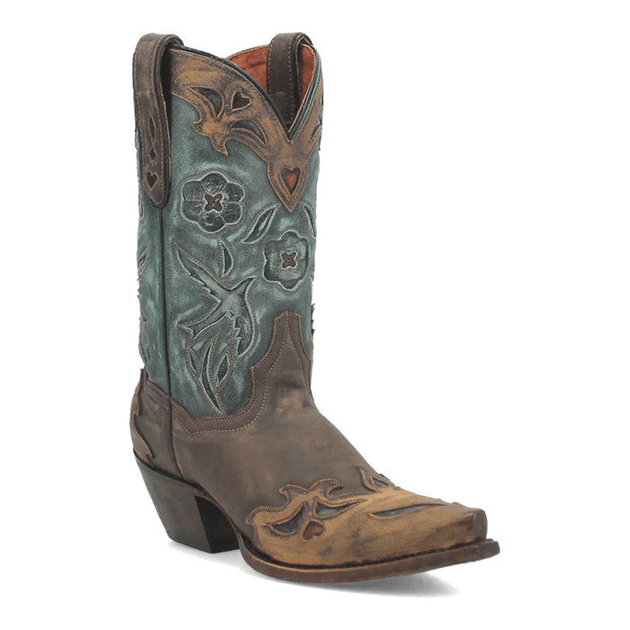 Dan Post Women's Vintage Bluebird Snip Toe Leather Boots - Chocolate