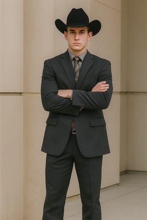 Designer Men's 2 buttons fully lined slim fit charcoal suit