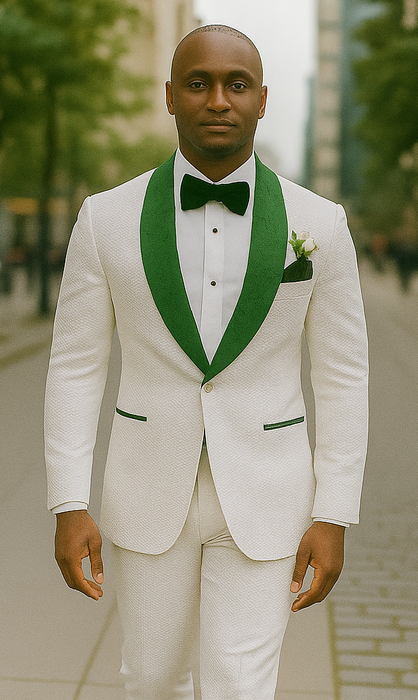 Emerald Green Tuxedo - Hunter Green Tuxedo + Vested Suit