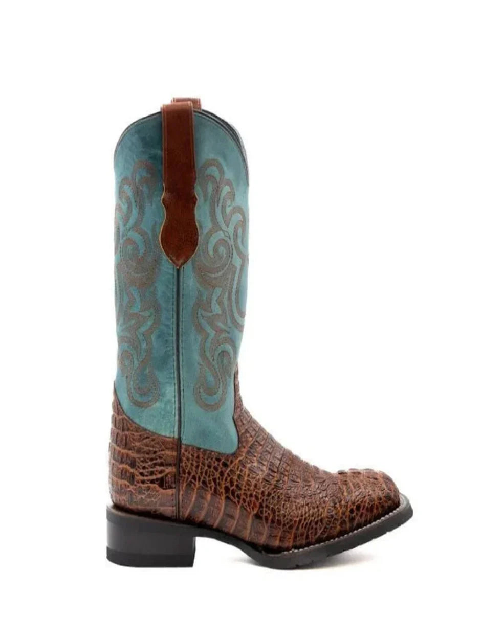 Men's Genuine Exotic Animal Skin Ferrini Hornback Crocodile Card Holder by Ferrini USA - Image 5