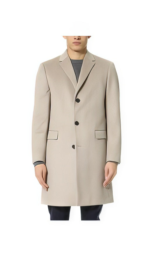 Men's Cashmere Overcoat Tan