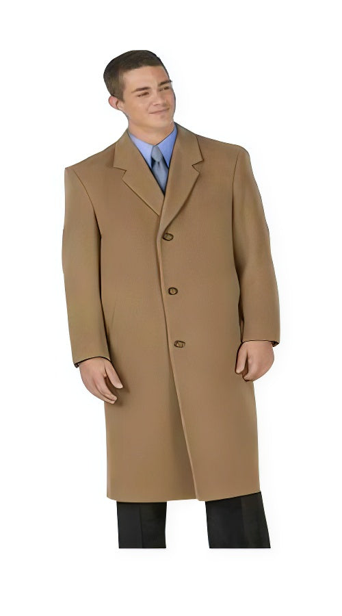 Long Wool Winter Dress Knee length Coat EMILCT03 Sentry8811 45inch Men's Overcoat classic model Men's Dress Coat features button through front