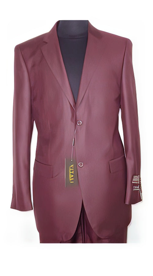 Big and Tall Size 56 to 72 2-Button Suit Textured Patterned Sport Coat Fabric Burgundy ~ Maroon Suit ~ Wine Color Burgundy Suit